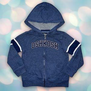 Oshkosh Boy’s Blue Zip Sweatshirt Hoodie Size 5